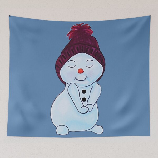 Item preview, Cute Bashful Snowman designed and sold by KayleeRoseArt.