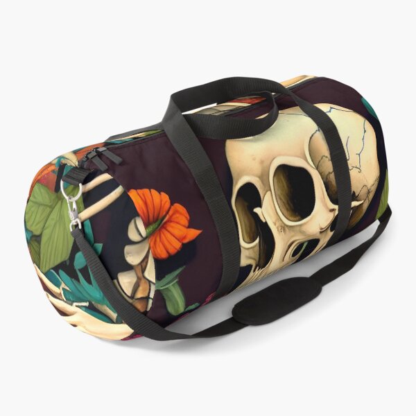 Item preview, Bones and Botany - A Delicately Detailed Skeleton with Flowers designed and sold by ZickDezine.