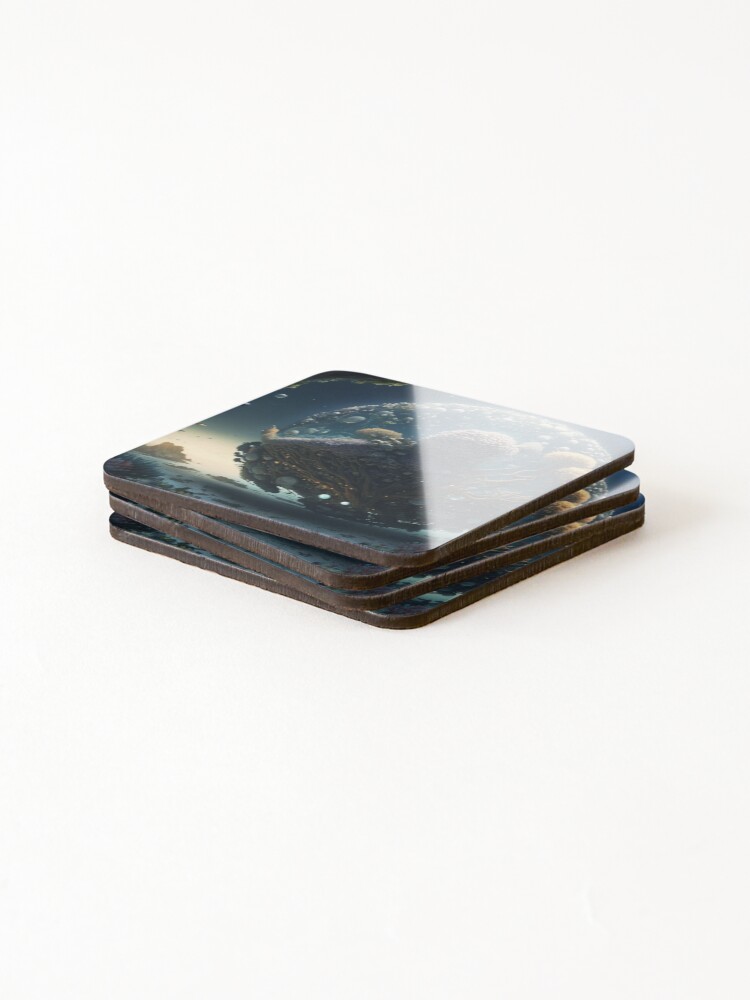 Thumbnail 4 of 5, Coasters (Set of 4), Microorganism designed and sold by RicoInStudios.