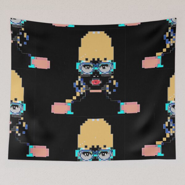 Item preview, Model on cat walk beautiful girl Pixel 8 bit Games Adventure Aesthetic Pixel Art Gift designed and sold by Dodern.