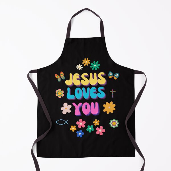 Item preview, Jesus Loves You retro design designed and sold by BeansHotTees.