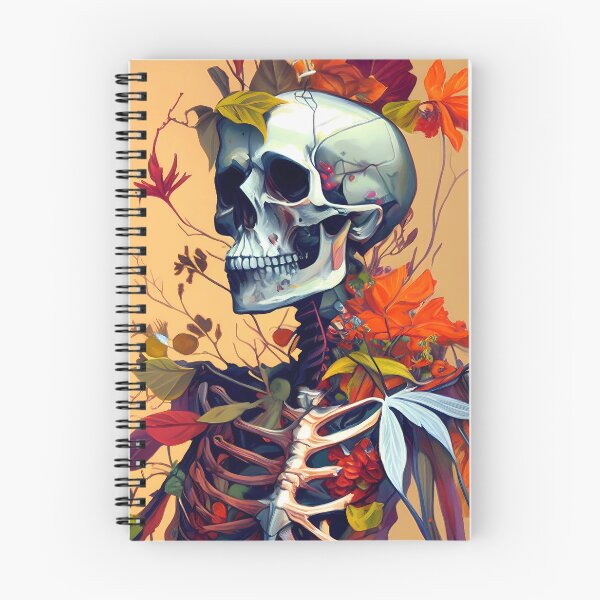 Item preview, Skeletal Bloom - An Artistic Fusion of Bones and Botany designed and sold by ZickDezine.