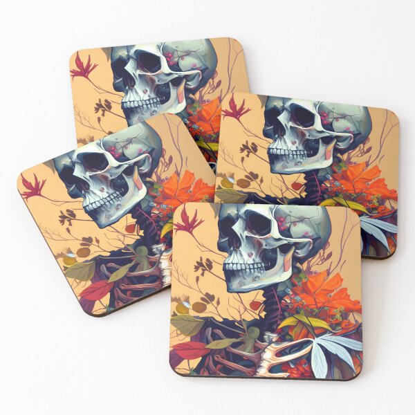 Item preview, Skeletal Bloom - An Artistic Fusion of Bones and Botany designed and sold by ZickDezine.