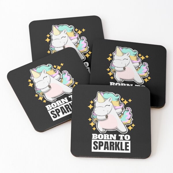 Item preview, Born To Shine - Unicorn designed and sold by The magic  Yellow bus.