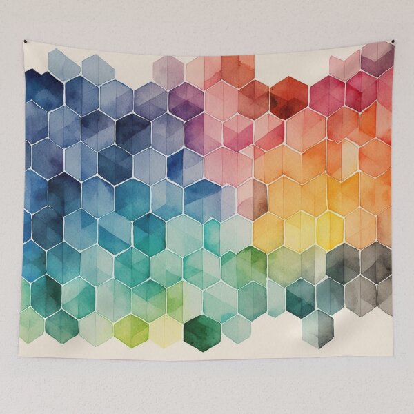 Artikelvorschau, Rainbow Watercolor Pattern I entworfen und verkauft von artavantgarde.