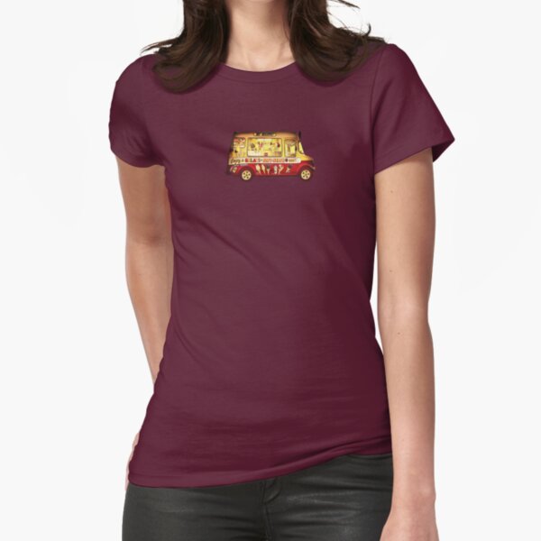 Mr Whippy...without the green sleaves... Fitted T-Shirt