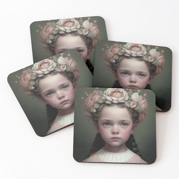 Item preview, Cute Girl with flower garland, series3 designed and sold by ebrawne.