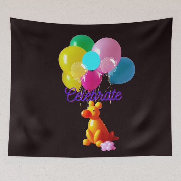 Item preview, Celebrate with a Playful Balloon Animal and Colorful Balloon Bouquet Design designed and sold by ArtofMac.