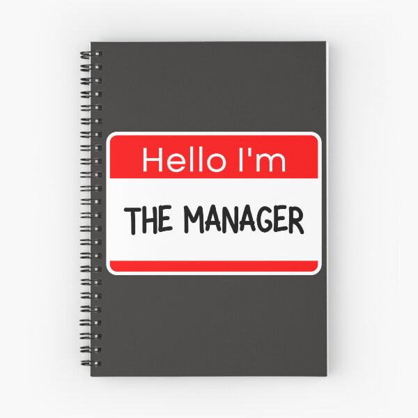 Item preview, Hello I'm The Manager (Nametag) designed and sold by ZingAndPep.