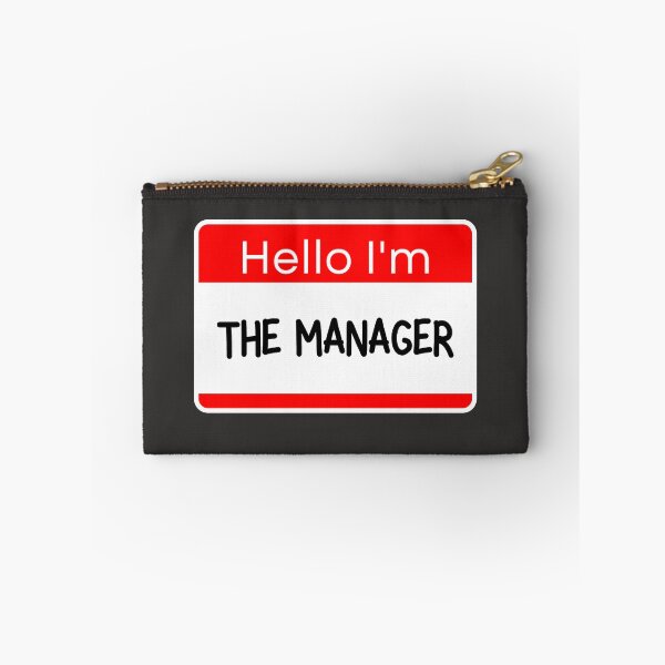 Item preview, Hello I'm The Manager (Nametag) designed and sold by ZingAndPep.