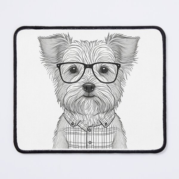 Item preview, Terrier dog wear clothes Human Style with Glasses designed and sold by MaxEXP.