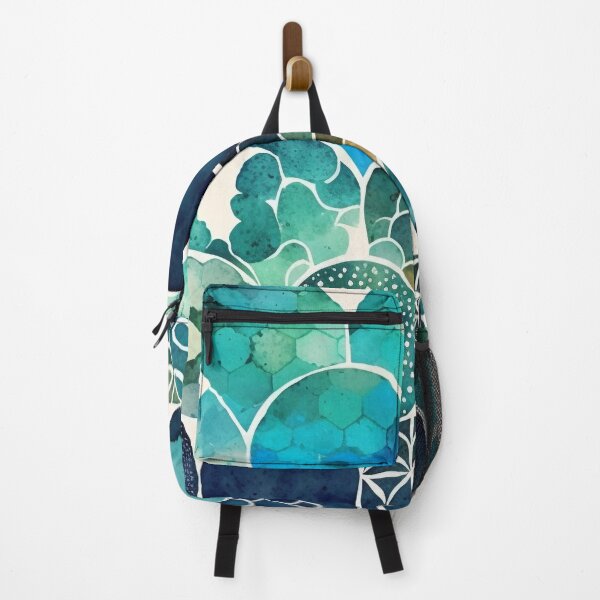 Artikelvorschau, Teal and Blue Watercolor Pattern I entworfen und verkauft von artavantgarde.