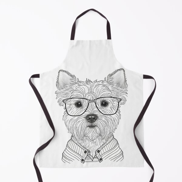 Item preview, Lindo perro Terrier usa ropa y gafas estilo humano designed and sold by MaxEXP.