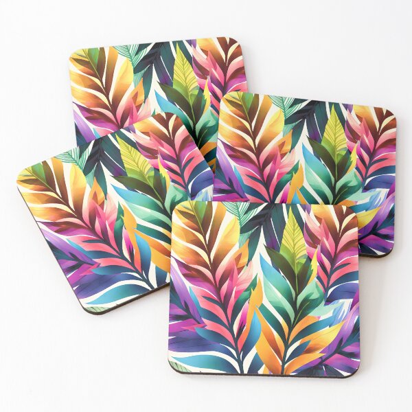 Item preview, Rainbow Leaves Pattern designed and sold by thatmacko.