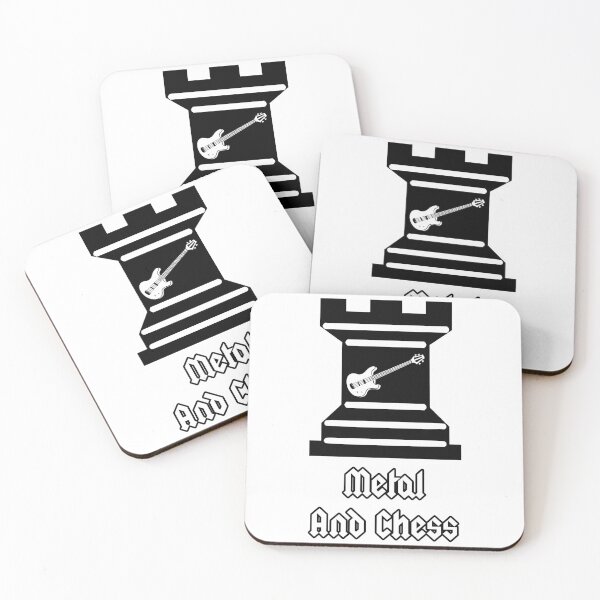 Item preview, 'Metal and Chess' Rock Chess Piece Design designed and sold by Ridiculam Toga.