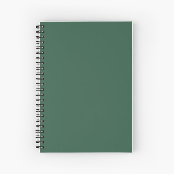 Dark Green Spiral Notebook