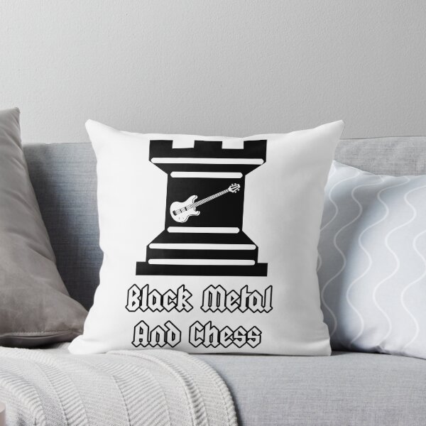 Item preview, 'Black Metal and Chess' Rock Chess Piece Design designed and sold by Ridiculam Toga.