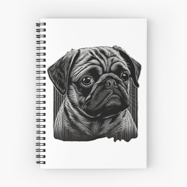 Item preview, Smart Pug Dog Black and White designed and sold by MaxEXP.