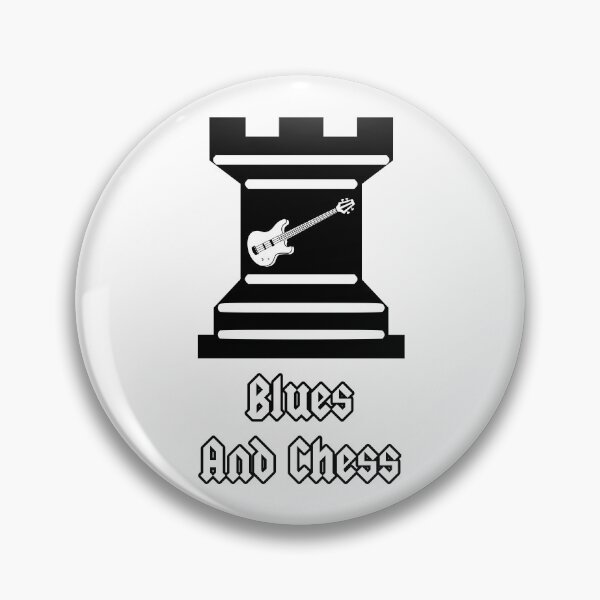 Item preview, 'Blues and Chess' Rock Chess Piece Design designed and sold by Ridiculam Toga.