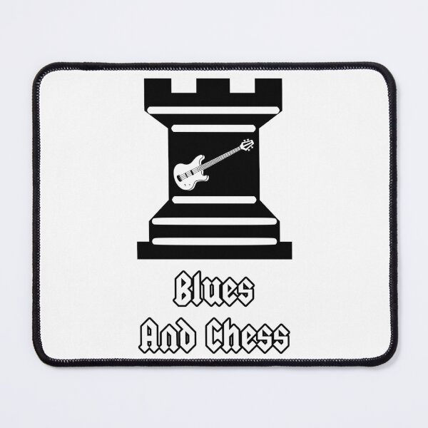 Item preview, 'Blues and Chess' Rock Chess Piece Design designed and sold by Ridiculam Toga.