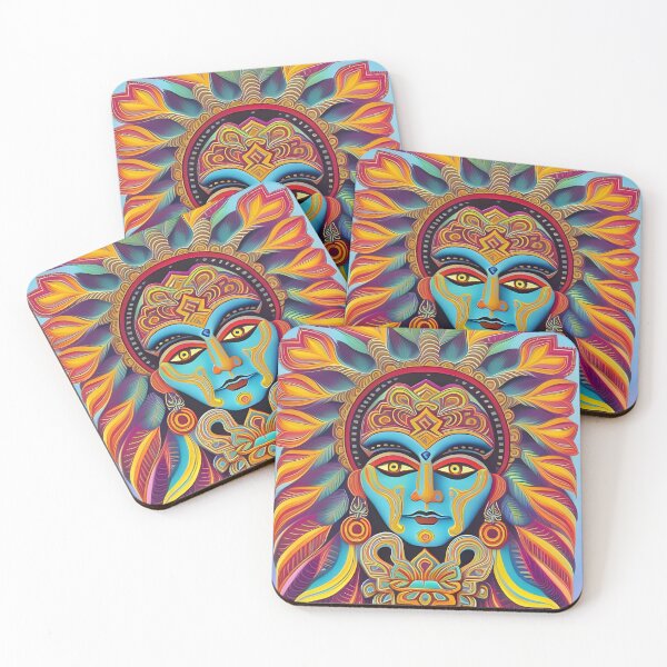 Item preview, New World Gods (6) - Mesoamerican Inspired Psychedelic Art designed and sold by TheThirdEye.