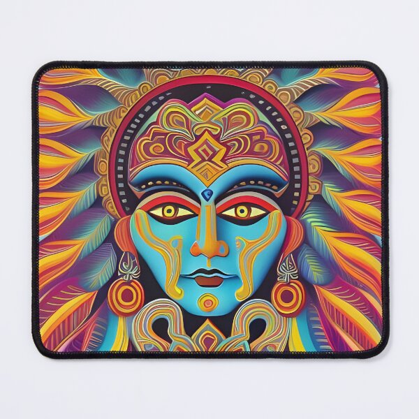 Item preview, New World Gods (6) - Mesoamerican Inspired Psychedelic Art designed and sold by TheThirdEye.
