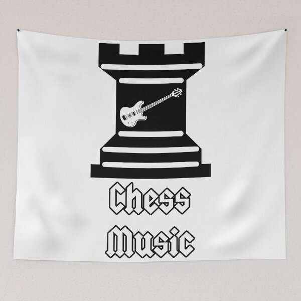 Item preview, 'Chess Music' Rock Chess Piece Design designed and sold by Ridiculam Toga.