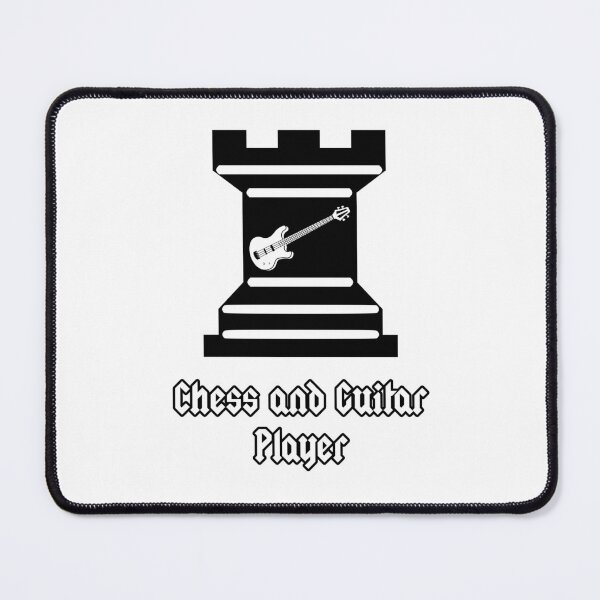 Item preview, 'Chess and Guitar Player' Rock Chess Piece Design designed and sold by Ridiculam Toga.