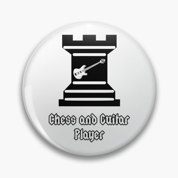 Item preview, 'Chess and Guitar Player' Rock Chess Piece Design designed and sold by Ridiculam Toga.