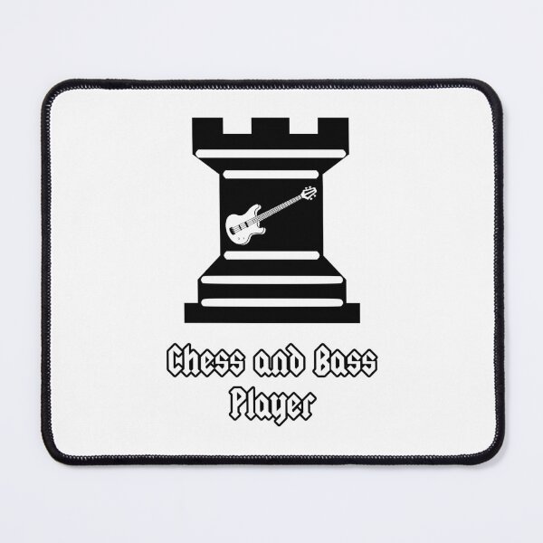 Item preview, 'Chess and Bass Player' Rock Chess Piece Design designed and sold by Ridiculam Toga.