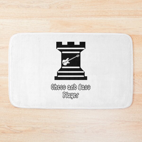 Item preview, 'Chess and Bass Player' Rock Chess Piece Design designed and sold by Ridiculam Toga.