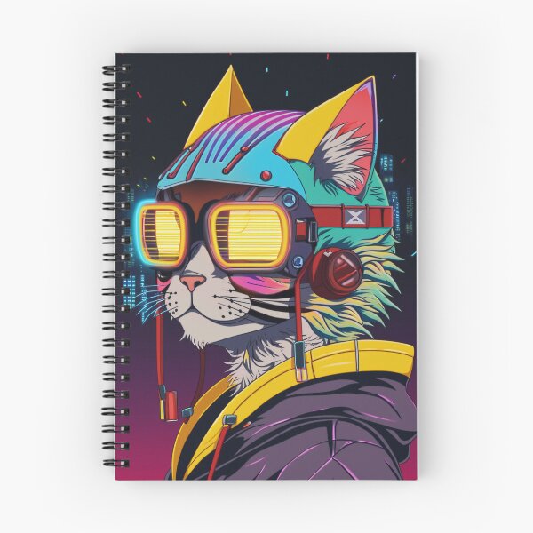 Item preview, Cyberpunk cat - Street Gang | "Cybercat Chronicles" collection designed and sold by RESToRAPTOR.