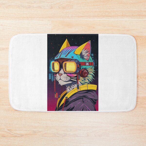 Item preview, Cyberpunk cat - Street Gang | "Cybercat Chronicles" collection designed and sold by RESToRAPTOR.