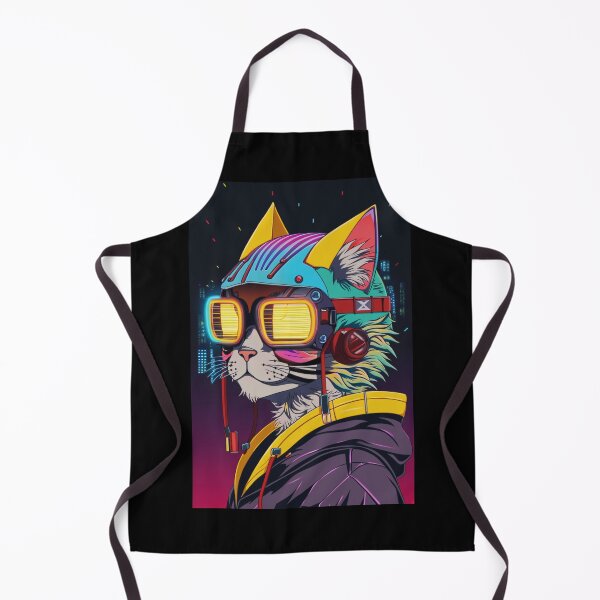Item preview, Cyberpunk cat - Street Gang | "Cybercat Chronicles" collection designed and sold by RESToRAPTOR.