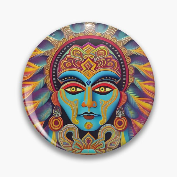 Item preview, New World Gods (6) - Mesoamerican Inspired Psychedelic Art designed and sold by TheThirdEye.