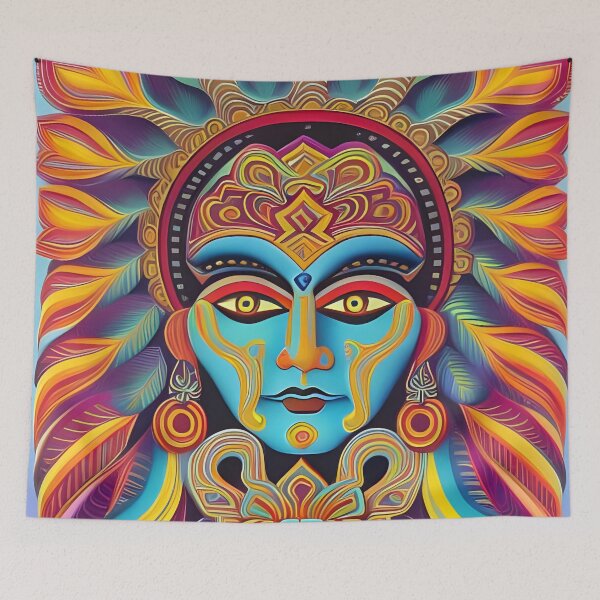 Item preview, New World Gods (6) - Mesoamerican Inspired Psychedelic Art designed and sold by TheThirdEye.