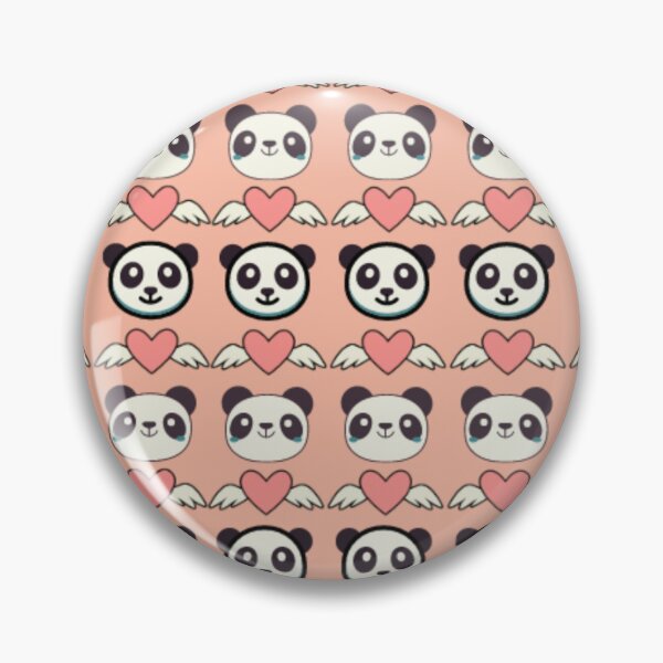 Item preview, Panda with Heart Pattern designed and sold by DreamBigShirts.