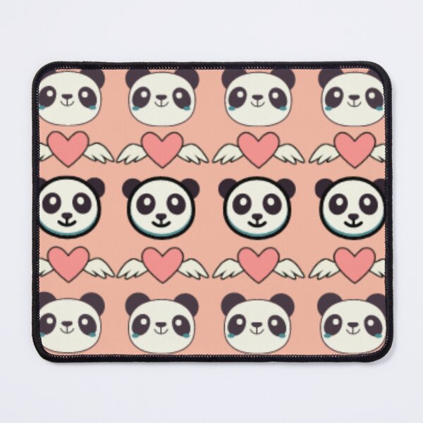 Item preview, Panda with Heart Pattern designed and sold by DreamBigShirts.