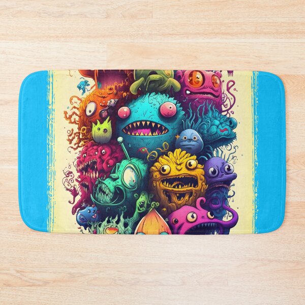 Item preview, Colorful dodle monster art designed and sold by ToySenTrends.