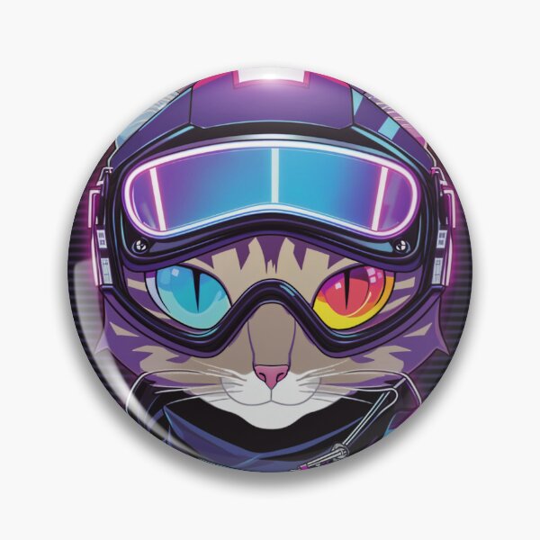Item preview, Cyberpunk cat - Police | "Cybercat Chronicles" collection designed and sold by RESToRAPTOR.