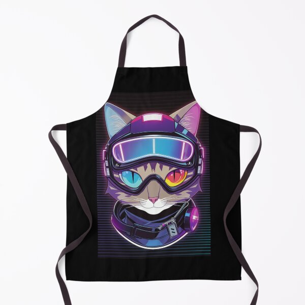 Item preview, Cyberpunk cat - Police | "Cybercat Chronicles" collection designed and sold by RESToRAPTOR.