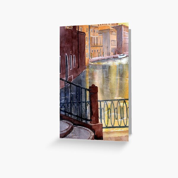 Riflesso d'Oro Greeting Card