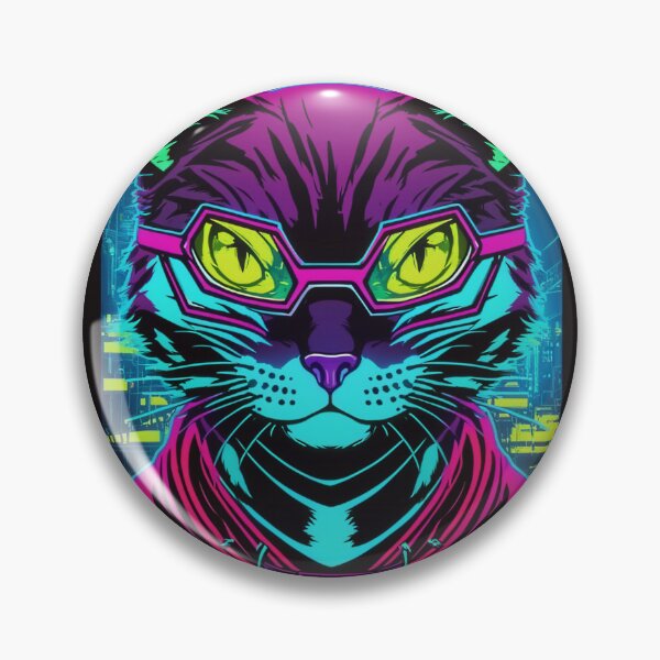 Item preview, Cyberpunk cat - Bookmaker | "Cybercat Chronicles" collection designed and sold by RESToRAPTOR.