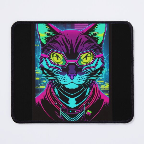 Item preview, Cyberpunk cat - Bookmaker | "Cybercat Chronicles" collection designed and sold by RESToRAPTOR.