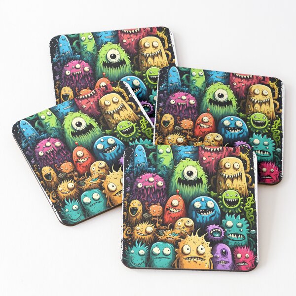 Item preview, Colorful dodle monster art designed and sold by ToySenTrends.