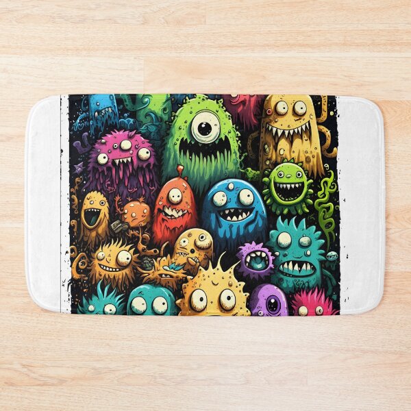 Item preview, Colorful dodle monster art designed and sold by ToySenTrends.