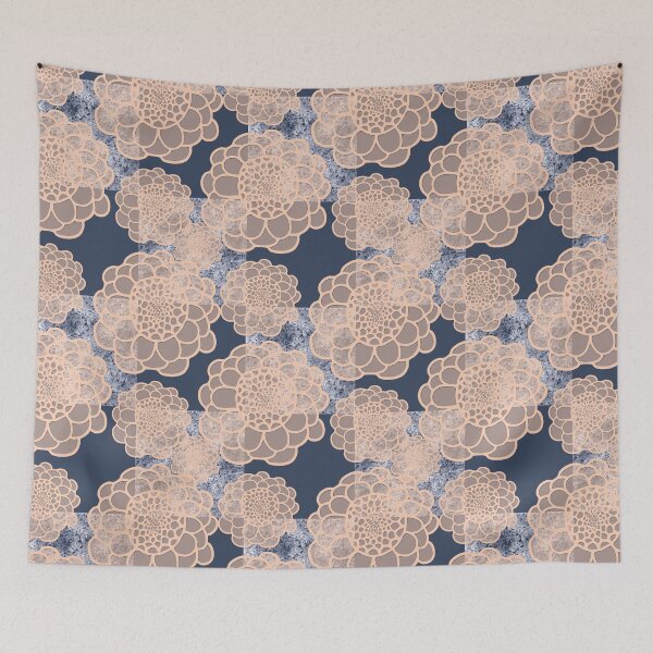 Item preview, Apricot Lacey Flowers designed and sold by Jaana Day.