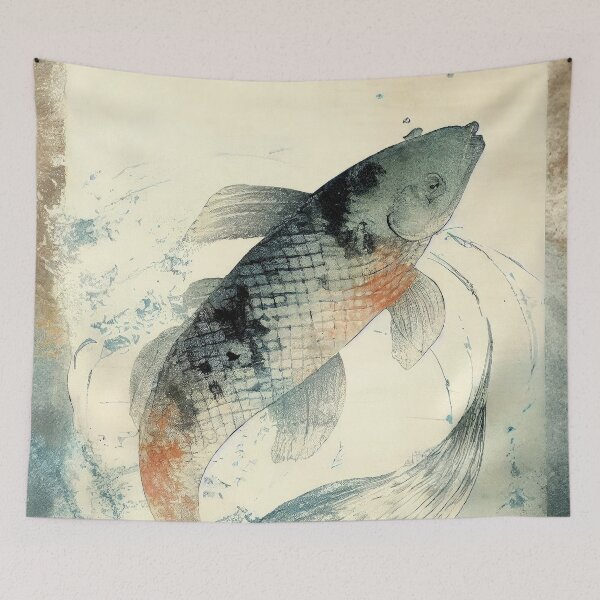 Item preview, Gyotaku Koi Fish designed and sold by Ottaviana.