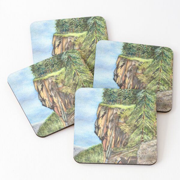Bergeron Cliffs, Tumbler Ridge Coasters (Set of 4)