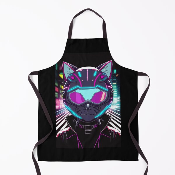 Item preview, Cyberpunk cat - Street Racer | "Cybercat Chronicles" collection designed and sold by RESToRAPTOR.